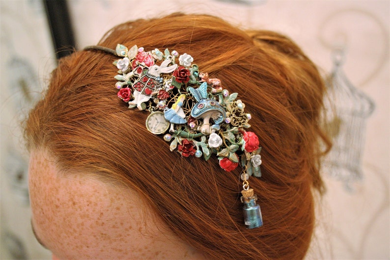 Alice In Wonderland Bridal Hairband Wedding Hair Accessories Etsy