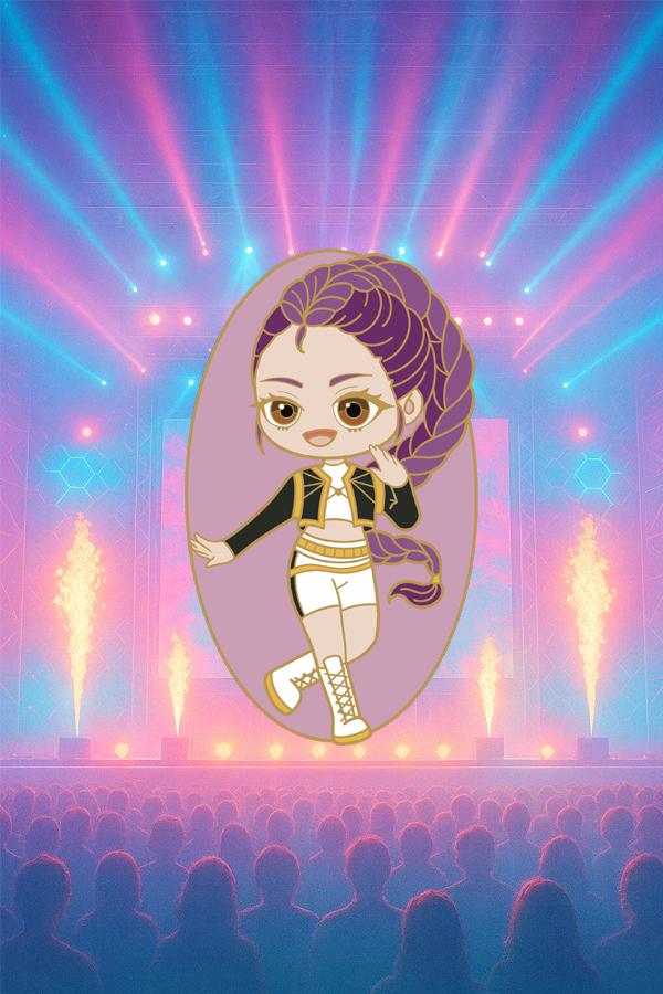 Rumi KPOP Demon Hunter Hard Enamel Pin - Etsy