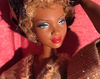 HautePoppet faux fur headband for any size fashion dolls