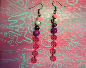 Orecchini a forma di faccina sorridente