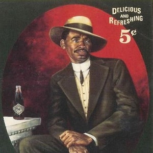 African American Coke Advertisement Circa 1910 Edwardian Era Full Color on Mouse Pad