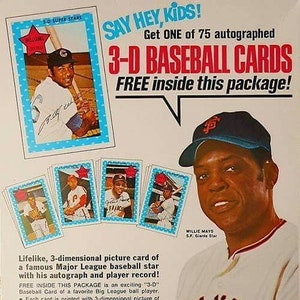 Afroamerikanischer BASEBALLSPIELER Willie Mays 3-D-Sportkart-Werbung auf Mausunterlage