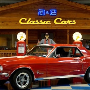 Car CarFord Mustang 1968 Mustang V8 Coupe Red Picture on Mouse Pad Classic Car