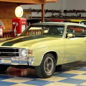 Car Chevy 1971  Chevy Chevelle SS Classic Car Mouse Pad 9.25&quot;x7.75&quot; inches