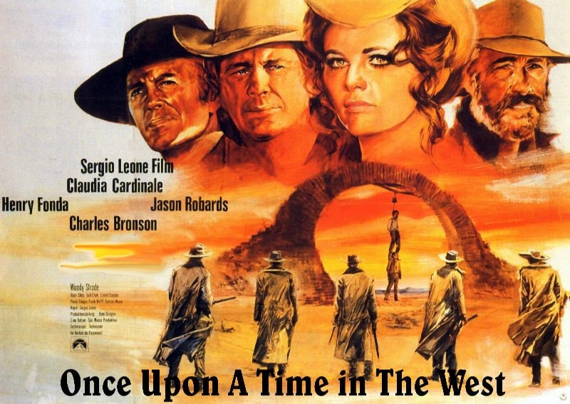 Old West Movie Poster - Once Upon a Time in the West Bronson Fonda
