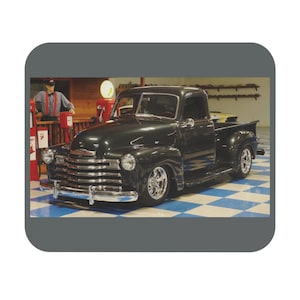 1948 Pickup Mouse Pad, Retro Car Desk Accessory, Gift for Car Lovers, Classic Vehicle Office Decor, Automotive Enthusiast Desk Mat