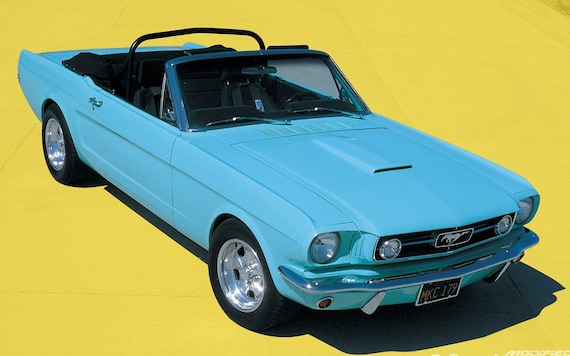 Light Blue Mustang Convertible 1965
