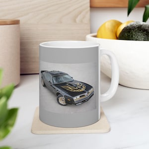 1977  Firebird Ceramic Mug Personalized Coffee Cup Vintage Mug for Car Lovers Unique Automotive Gift