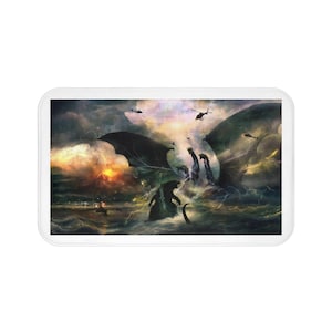 Godzilla Bath Mat Fantasy Home Decor, Bath Accessories Unique Monster Lovers Mat