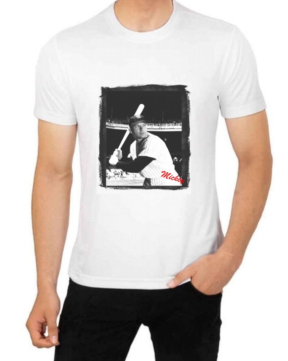 Mickey mantle hotsell t shirt yankees