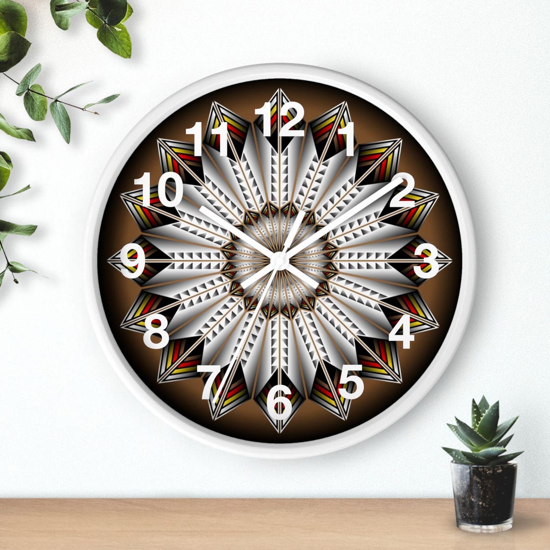 Native American Art Clock, the Designs Are Timeless Native American ...