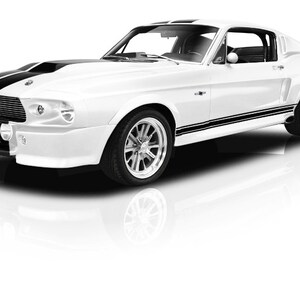 Car Ford Mustang Mouse Pad 1967 Ford Mustang White Eleanor Muscle Picture on Mouse Pad