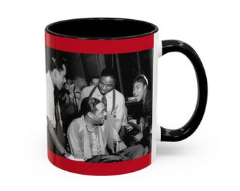 Vintage Jazz Club Scene Mug Cab Calloway, Sister Rosetta Tharpe, Duke Ellington
