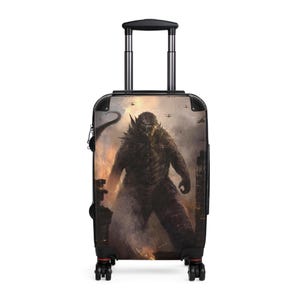 Godzilla Suitcase - Unique Travel Luggage, Gift for Fans, Anime Travel Gear, Vacation Essentials, Cosplay Accessories