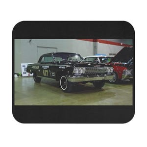 Car 1962 Chevy 409 Racer Mouse Pad Retro Desk Accessory Classic Automobile Car Decor