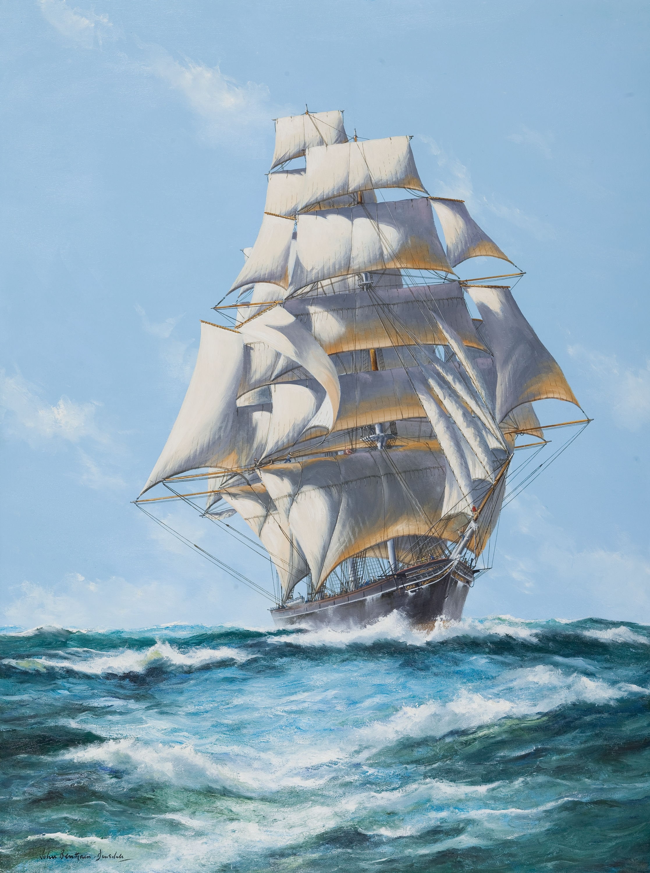 Clipper Ship Cutty Sark Vintage Sea Nautical Sailing Ships & Nautical ...