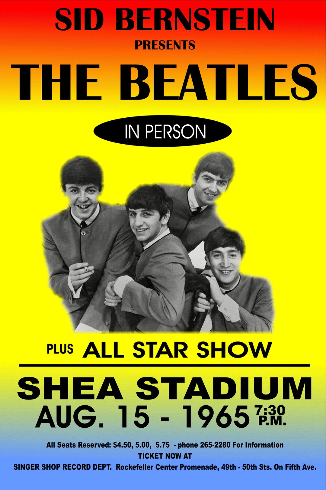 Amazon.com: The Beatles - American Tour 1964 Wall Poster