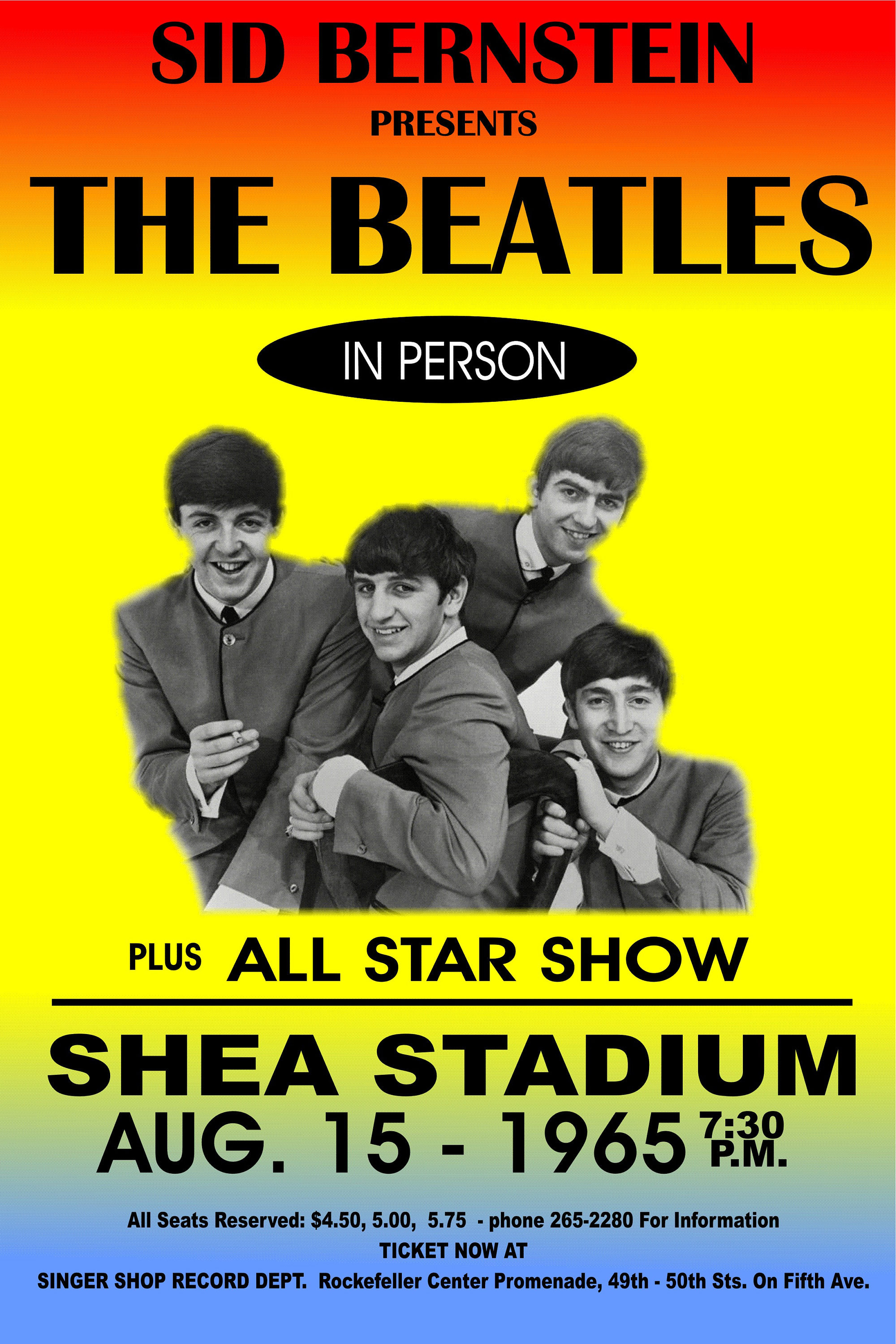 ビートルズ ライブ ロック フェスティバル & コンサート ポスター