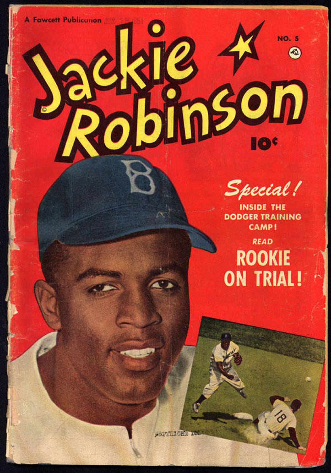 African American Jackie Robinson Brooklyn Dodgers Baseball 