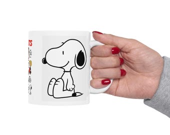 Peanuts Character Snoopy Mug - Fun Coffee Cup, Gift for Fans, Collectible, Cute Décor, Holiday Celebration