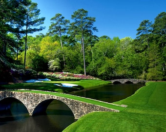 Mouse Pad of 12TH Hole Masters Tournament Augusta Georgia Picture on Mouse Pad