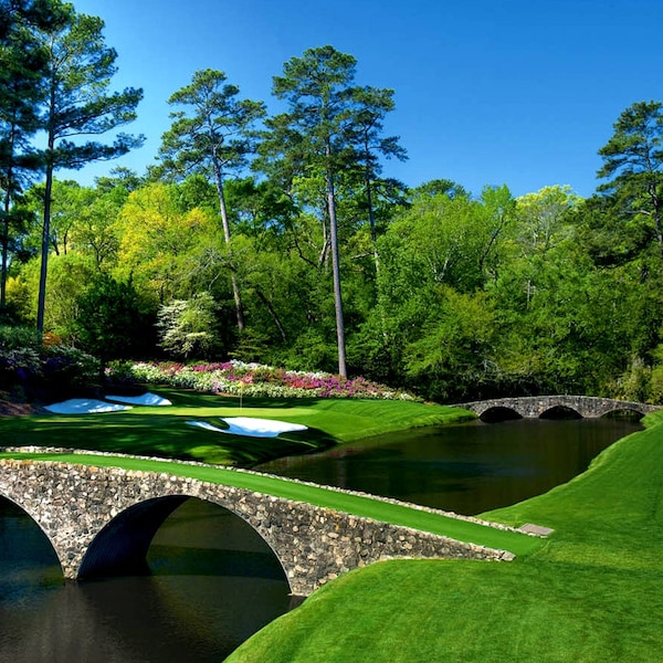 Mouse Pad of 12TH Hole Masters Tournament Augusta Georgia Picture on Mouse Pad