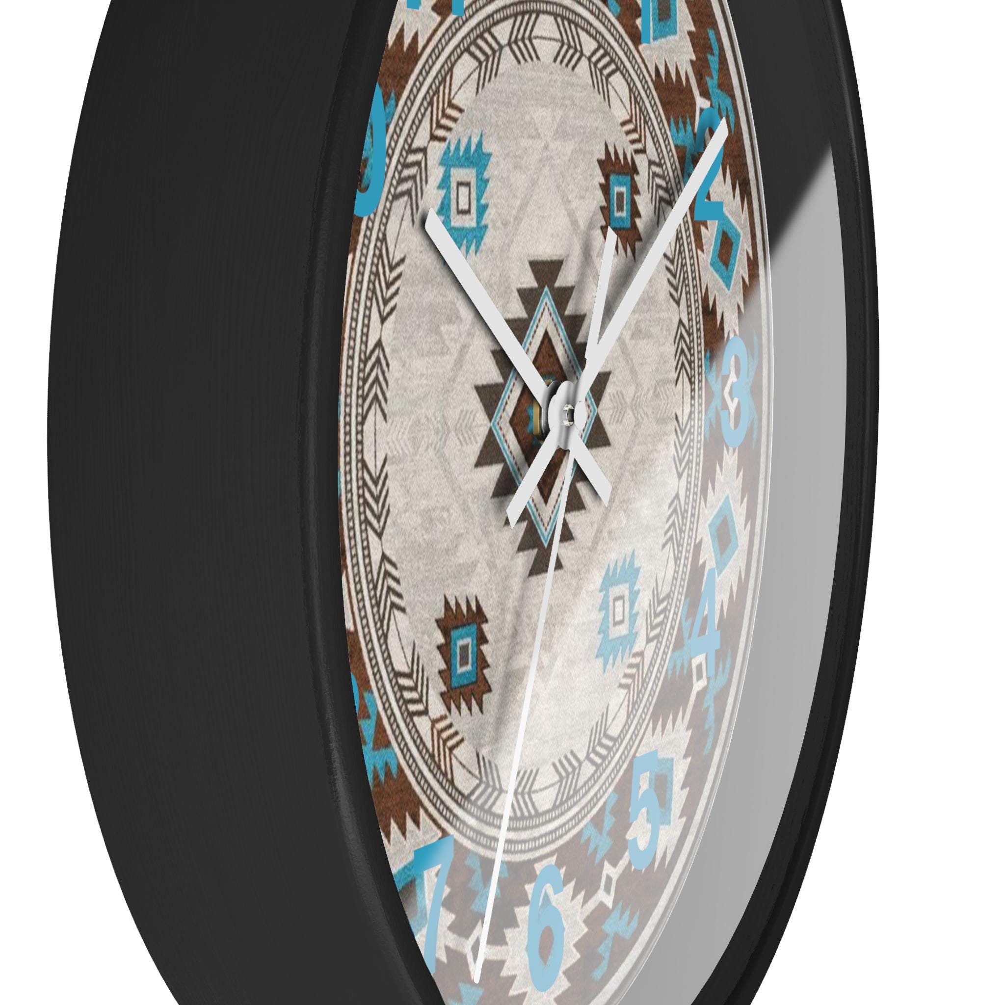 Native American Tribal Wall Clock, Southwestern Decor, Home Office ...