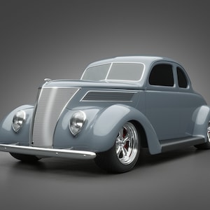 Mouse Pad 1937  Coupe Resto Mod Picture on Mouse Pad 7.75&quot; x 9.25&quot; inches 1/8th thick