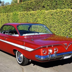 Car Chevy Mouse Pad 1961  Chevy Impala SS 409 Bubble Car picture on Mouse Pad