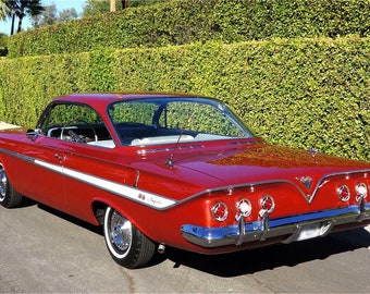 シボレー インパラ SS コンバーチブル 1961-1962 用 バーガンディ サン