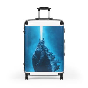 Godzilla Suitcase for Travel, Luggage, Carry-On, Unique Travel Gift, Halloween, Comic-Con, Superhero Gifts