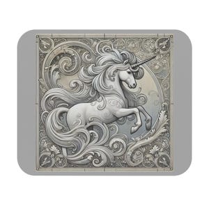 Magical Unicorn Mouse Pad, Cute Office Decor, Gift for Unicorn Lovers, Fantasy Desk Accessory, Unique Home Office