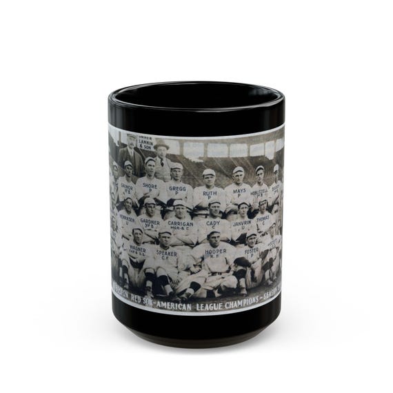 1915 World Series Champs Boston Red Sox Coffee Mug Babe Ruth Nostalgic  Baseball