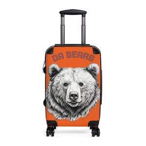 DA BEARSスーツケース、冒険家のための旅行用スーツケース、旅行ギフト、旅行用アクセサリー、ユニークなスポーツ用スーツケース