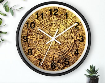 Aztec Calendar Wall Clock: Mexican Souvenir Decor - Etsy
