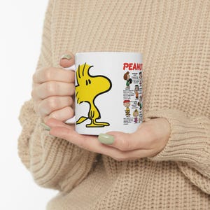 Peanuts Character Woodstock Ceramic Mug - Cute Gift for Cartoon Lovers, Coffee Lover Mug, Kid&#39;s Birthday Gift, Snoopy Collectible