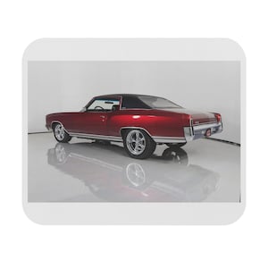 1970年式シボレー・モンテカルロのマッスルカーマウスパッド、レトロなオフィス装飾、車好きへのギフト