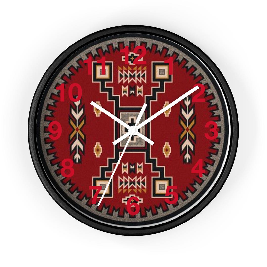 Native American Art Clock, the Designs Are Timeless Native American ...