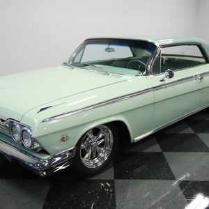 Car Chevy Mouse Pad 1962  Chevy Impala SS 409 Mist Green Custom Car picture on Mouse Pad