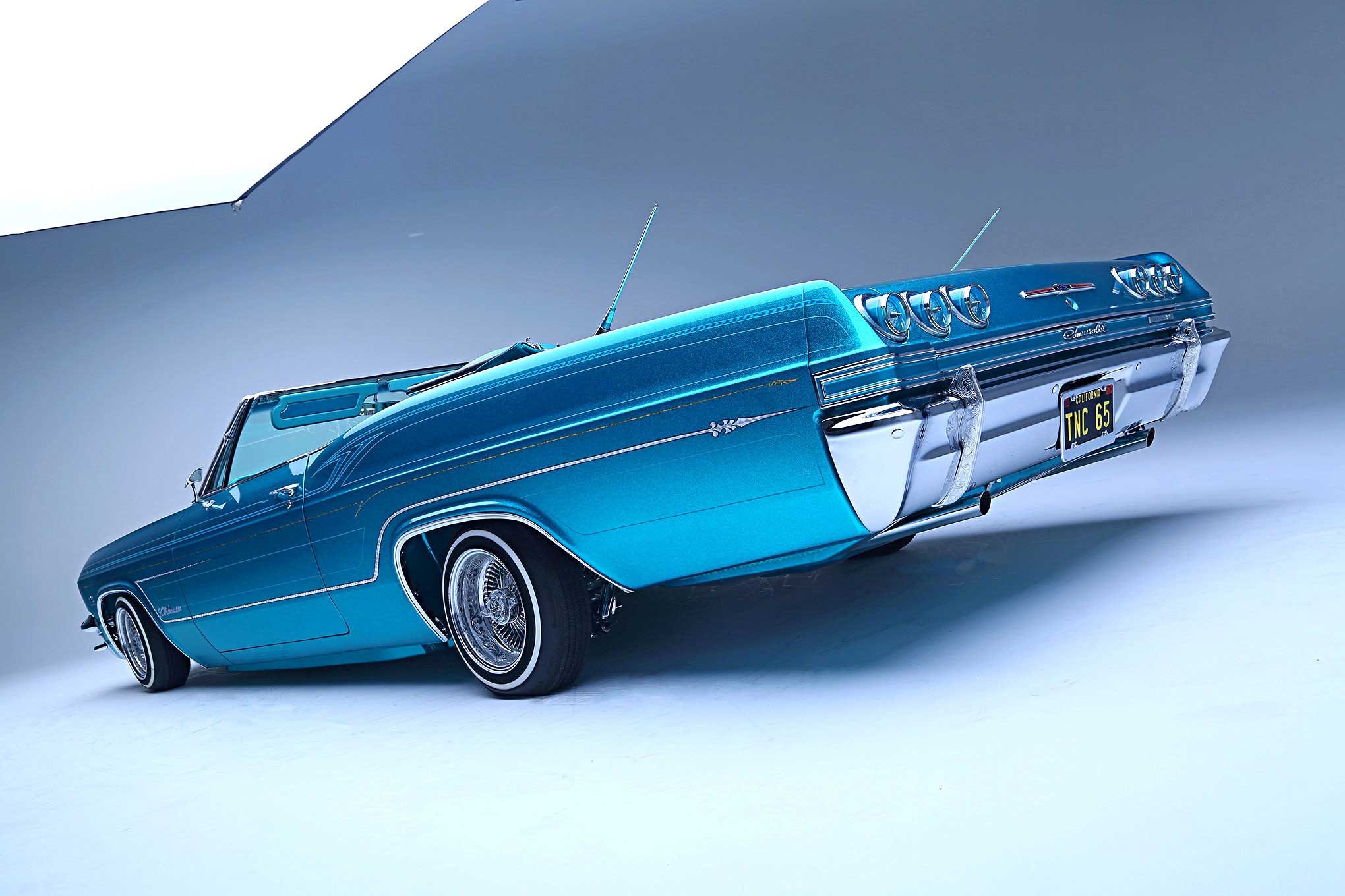 Car Chevy 1965 Chevy Impala SS Low Rider CABRIOLET Tapis de souris