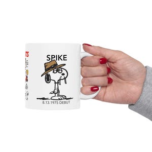 Peanuts Character Spike Ceramic Mug - Playful Gift for Fans, Coffee Lover&#39;s Cup, Fun Collectible, Cartoon Characters, Unique Kitchenware