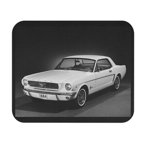 Car 1964 Mustang Factory Stock Mouse Pad, Vintage Auto Gift for Car Enthusiasts