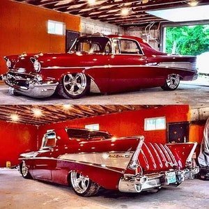 Car Chevy Mouse Pad 1957  Chevy Bel Air El Camino Custom Classic  picture on Mouse Pad