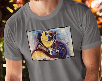 Dwight Yoakam Retrato Arte Unisex Cotton Tee