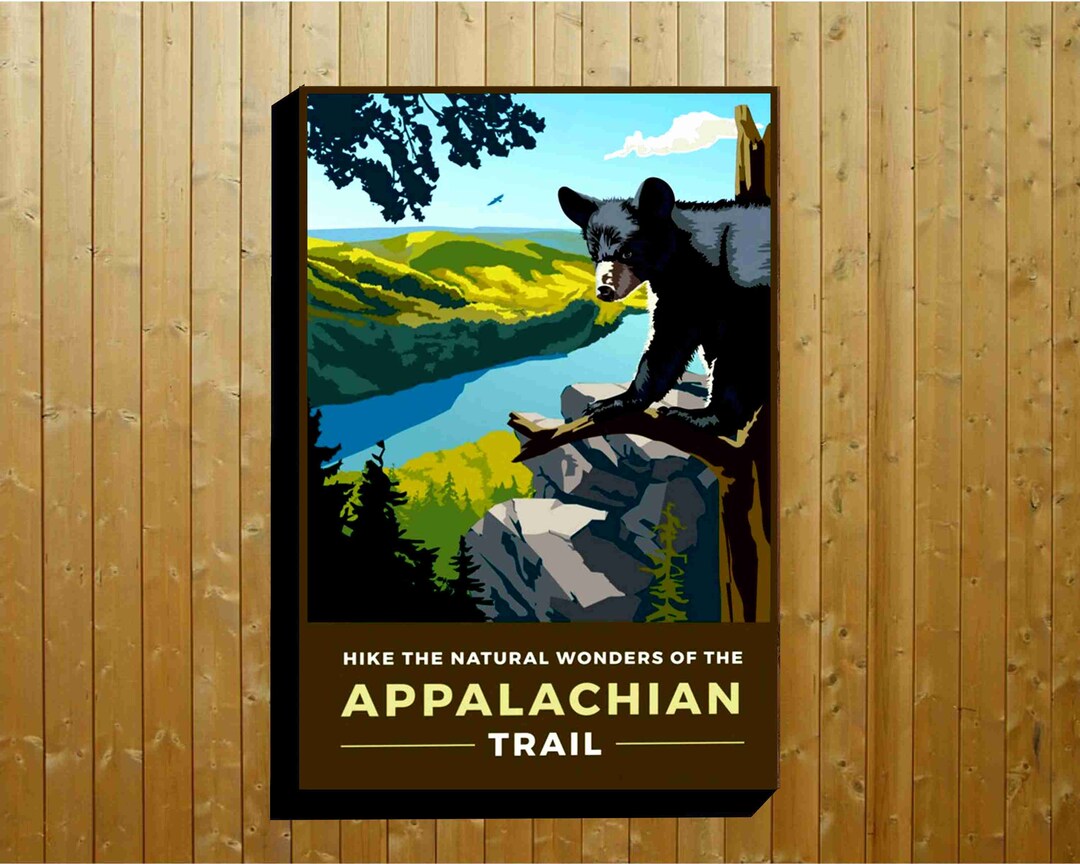 The Appalachian Trail Travel Posters Print Wilderness Hiking - Etsy