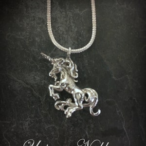 Sterling Silver Unicorn Necklace image 9