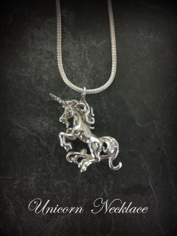 Sterling Silver Unicorn Necklace - image 9