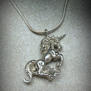 Sterling Silver Unicorn Necklace image 8