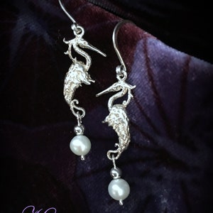 Heron Earrings #2