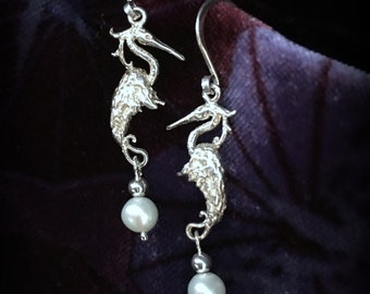 Heron Earrings #2